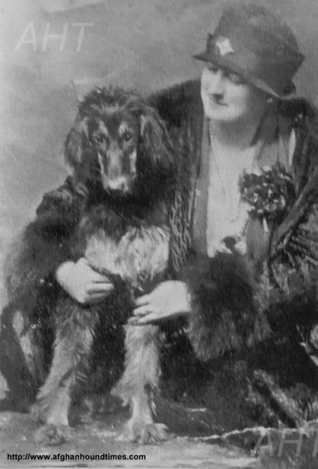 http://www.afghanhoundtimes.com Photo - Phyllis Robson with her Ch Asri Havid Of Ghazni